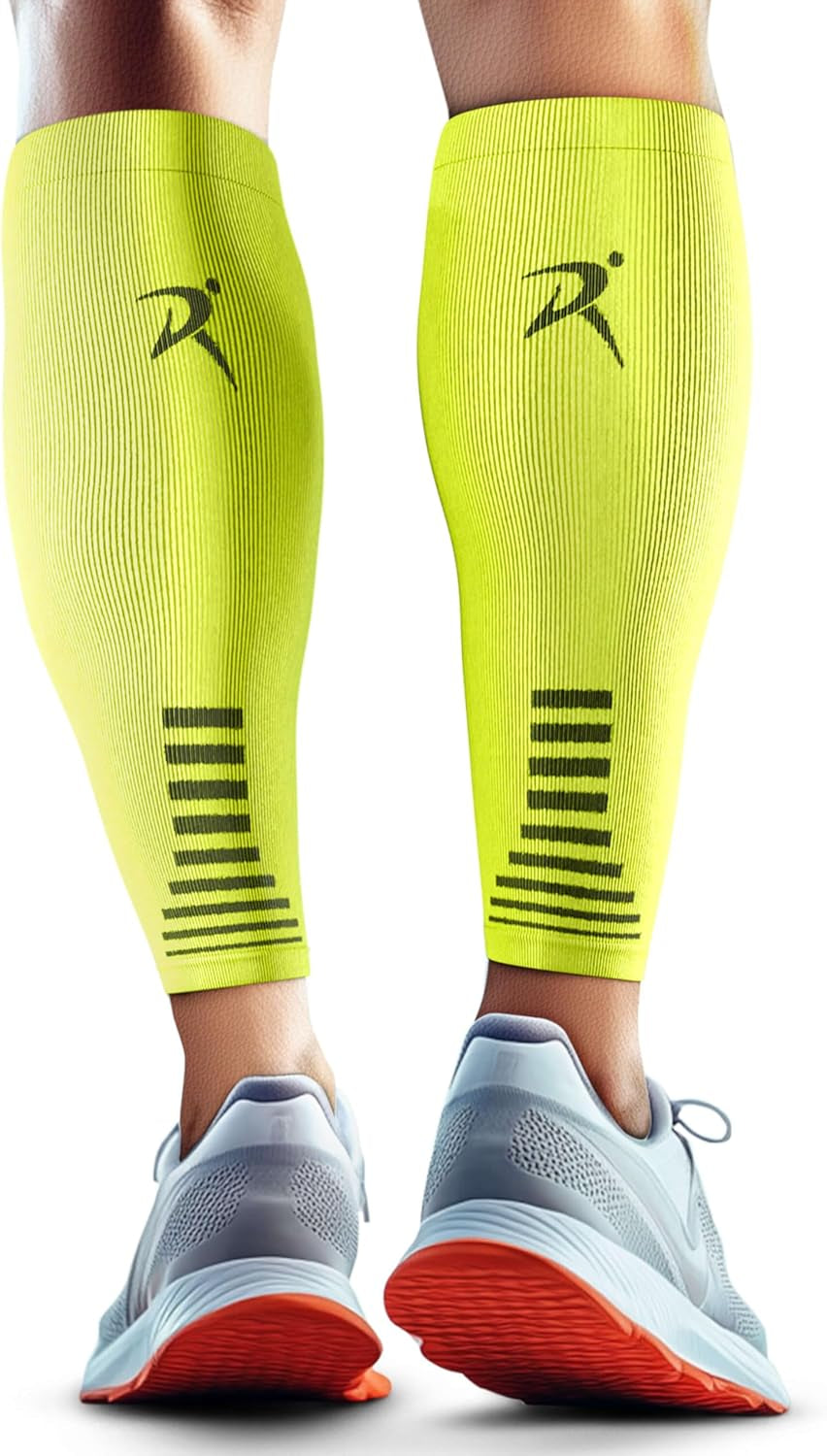 Calf Compression Sleeves Men Women - Leg Compression Sleeve Footless Socks - Shin Splint Relief Fitness Running