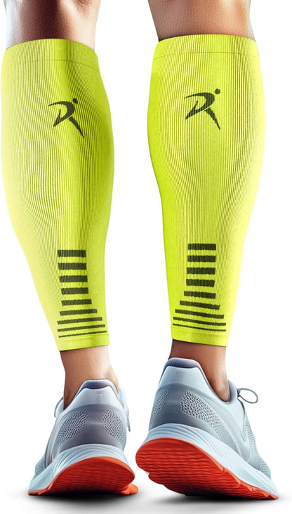 Calf Compression Sleeves Men Women - Leg Compression Sleeve Footless Socks - Shin Splint Relief Fitness Running