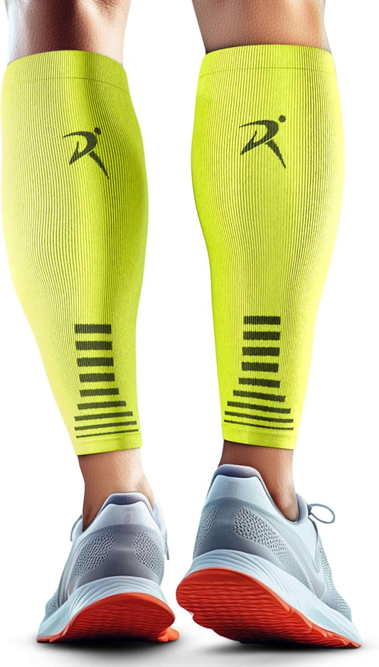 Calf Compression Sleeves Men Women - Leg Compression Sleeve Footless Socks - Shin Splint Relief Fitness Running