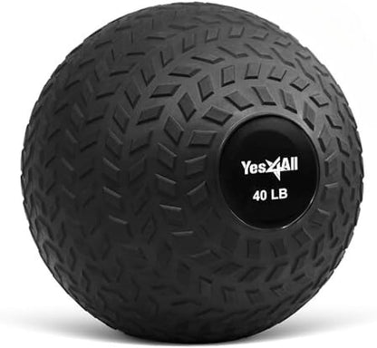Slam Balls, 10-40Lb Weighted Ball Weight, Durable PVC Sand Filled Workout Dynamic Slam Ball for Core Strengthen